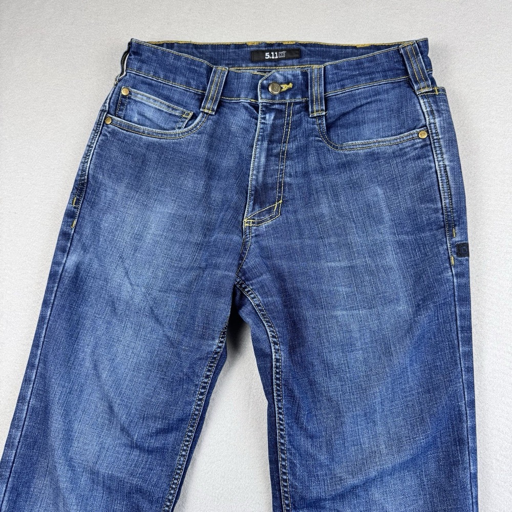 5.11 Tactical Regular Fit Defender-Flex Jeans Men 30x30 Workwear Dark Wash Gorp